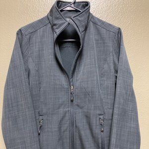 Eddie Bauer Coat Spring Light Outdoor Zip Navy Blue Womens Small